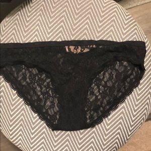 NWT Sexy black lace panties